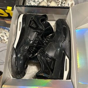 Nike Air Jordan IV 4 Retro 11LAB4 - Patent Black - 719864-010 Size 14